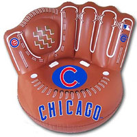 Cubs inflatable baseball glove chair