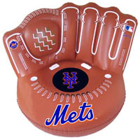 Mets inflatable baseball glove chair