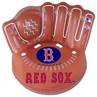 Red Sox inflatable baseball glove chair