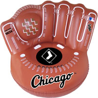 White Sox inflatable baseball glove chair