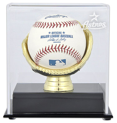 Astros single baseball Gold Glove display case