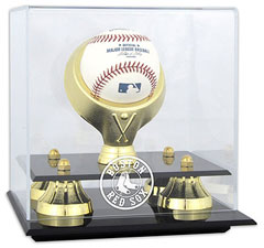 Red Sox baseball display cases