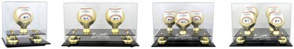 Braves Golden Classic baseball display cases