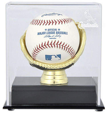 Cardinals single baseball Gold Glove display case
