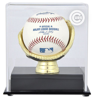 Cubs single baseball Gold Glove display case