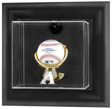 Diamondbacks single baseball wall mounted display case