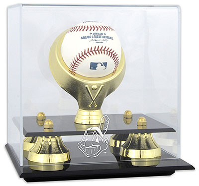 Indians single baseball Golden Classic display case