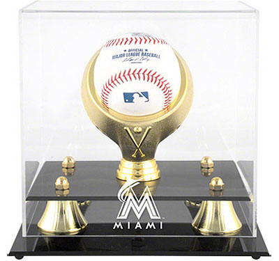 Marlins single baseball Golden Classic display case