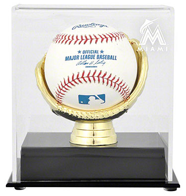 Marlins single baseball Gold Glove display case