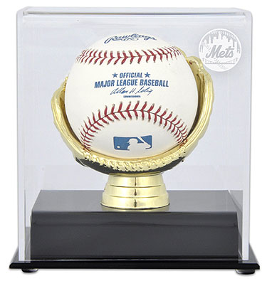 Mets single baseball Gold Glove display case