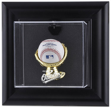 Orioles single baseball wall mounted display case