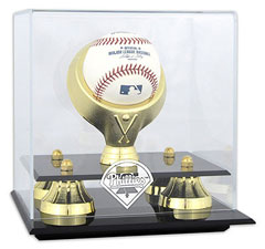 Phillies baseball display cases
