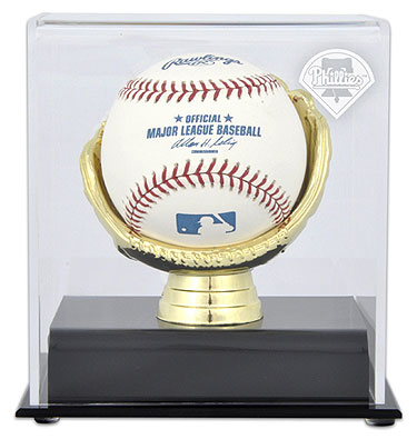 Phillies single baseball Gold Glove display case