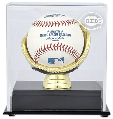 Reds single baseball Gold Glove display case