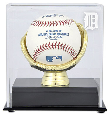 Tigers single baseball Gold Glove display case