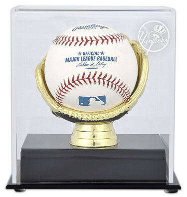 Yankees single baseball Gold Glove display case