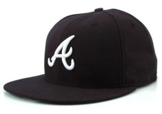 Braves fitted alternate authentic hat