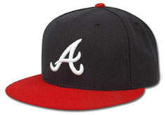 Braves fitted authentic hat