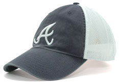 Braves stretch fitted mesh hat