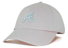Braves fitted women's pink hat