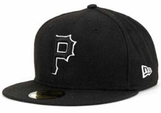 Pirates fitted black hat