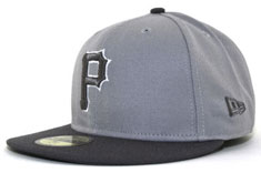 Pirates fitted gray tone hat