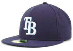 Rays fitted authentic hat