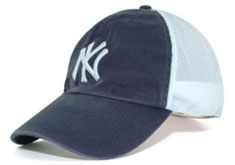 Yankees stretch fitted mesh hat