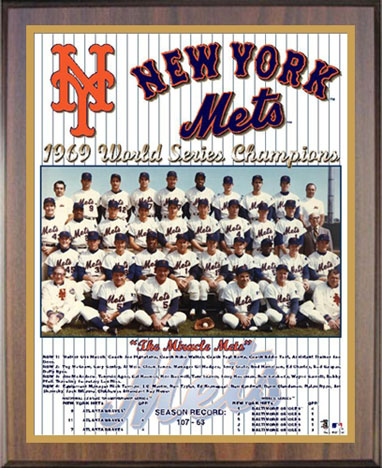 1969 New York Mets championship plaque