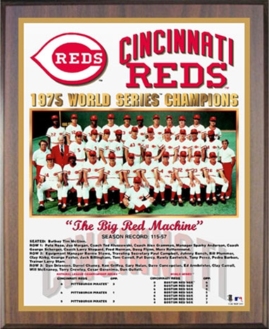 1975 Cincinnati Reds championship plaque