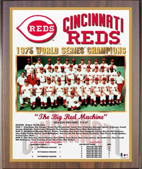 1975 Reds World Champions Healy plaque
