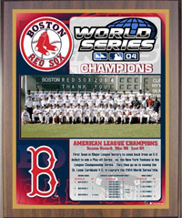 2004 Red Sox World Champions Healy plaque