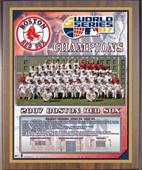 2007 Red Sox World Champions Healy plaque