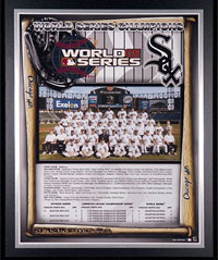 2005 White Sox World Champions Healy plaque
