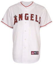 Los Angeles Angels team and player jerseys