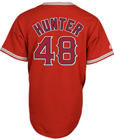 Torii Hunter home and alternate jerseys