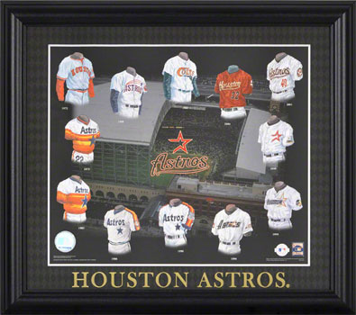 Houston Astros uniform collage