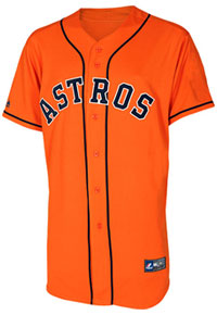 Astros home alternate replica jersey
