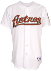 Astros home white alternate authentic jersey