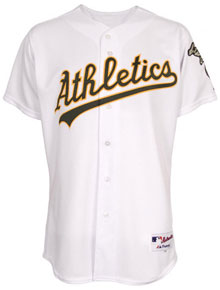 A's home authentic jersey