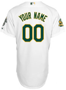 A's personalized authentic home jersey