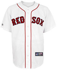 Boston Red Sox team and player jerseys