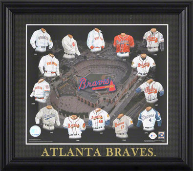 Atlanta Braves uniform collage