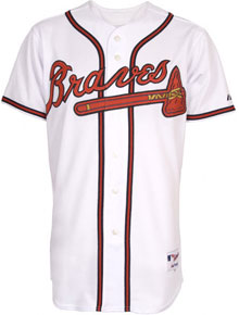 Braves home authentic jersey