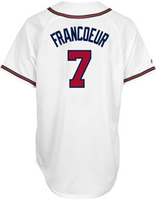 Jeff Francoeur home and road jerseys