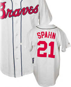 Warren Spahn throwback jersey