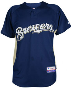 Brewers authentic batting practice jersey