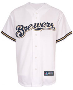 Brewers youth replica jersey