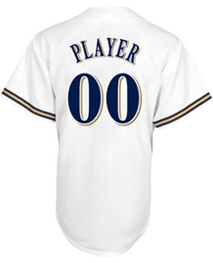 Brewers player home replica jersey