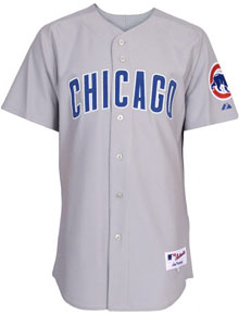 Cubs road grey authentic jersey